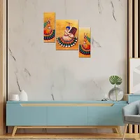 Great Art Wall Scenery for Living Room | Painting for Wall Decoration | 3D Painting for Bedroom | Scenery for Wall With Frames | Abstract Painting Set of 3(12 X 18 Inch)3LD41-thumb2