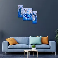 Great Art Wall Scenery for Living Room | Painting for Wall Decoration | Wedding Gift | 3D Painting for Bedroom | Scenery for Wall With Frames | Abstract Painting Set of 3(12 X 18 Inch)3AN51-thumb1