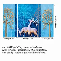 Great Art Wall Scenery for Living Room | Painting for Wall Decoration | Wedding Gift | 3D Painting for Bedroom | Scenery for Wall With Frames | Abstract Painting Set of 3(12 X 18 Inch)3AN53-thumb4