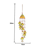 Great Art Set of 1 Garland Diwali Decorations Wall Door Hanging Toran with Bells Rajasthani Home Living Room Decoration(Pack of 1)Yellow-thumb3
