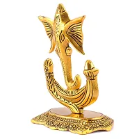 Great Art Metal Lord Ganesh Ido,Golden(GA-HCF-313)-thumb1