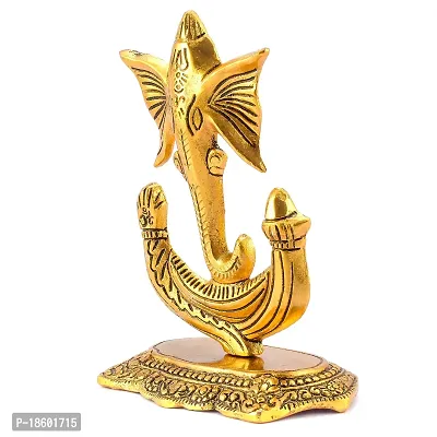 Great Art Metal Lord Ganesh Ido,Golden(GA-HCF-313)-thumb2