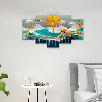 Great Art Paintings for Wall Decoration - Set Of 5, 3d Scenery -Home Decoration, Paintings for Living Room, Home Decor Big Size (75 CM X 43 CM,Multicolor) GA-D4-thumb4