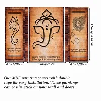 Great Art Wall Scenery for Living Room | Painting for Wall Decoration | Wedding Gift for Couples | 3D Painting for Bedroom | Scenery for Wall With Frames | Abstract Painting Set of 3(12 X 18 Inch)3G12-thumb4