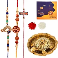 Great Art Rakhi Combo Set for Brother - Rakshabandhan Gift for Bhaiya Bhabhi -Tortoise Vastu Showpiece,-801-3-thumb1