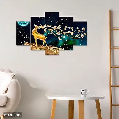 Great Art Paintings for Wall Decoration - Set Of 5, 3d Scenery -Home Decoration, Paintings for Living Room, Home Decor Big Size (75 CM X 43 CM,Multicolor) GA-D2