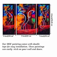 Great Art Wall Scenery for Living Room | Painting for Wall Decoration | Wedding Gift for Couples | 3D Painting for Bedroom | Scenery for Wall With Frames | Abstract Painting Set of 3(12 X 18 Inch)3G13-thumb4