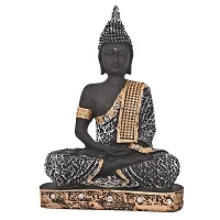 Great Art ?Polyresin Sitting Buddha Idol Statue Showpiece for Home Decor Diwali Decoration and Gifting-HDB- 1003-thumb1