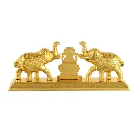 Great Art Metal Laxmi On Multi Color Leaf for Home Decor and Gift Purpose(22 x11x 4 cm) (Gold-3)-thumb4