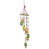 Great Art Green Cotton Door Hanging(Wind Chimes -6)-thumb1