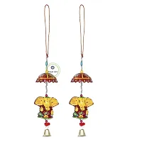 Great Art Hanging Wind Chimes for Home Positive Energy Balcony Home Decorative Items Wall Hanging Bells Decor for Living Room (Multicolour-5)-thumb1