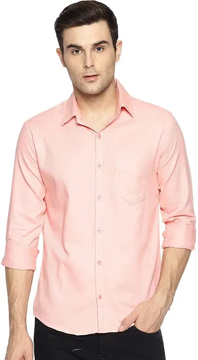 UPSTAIRS Men's Casual Regular Fit Cotton Solid Shirt for Men Men's Shirt Men's Casual Shirts