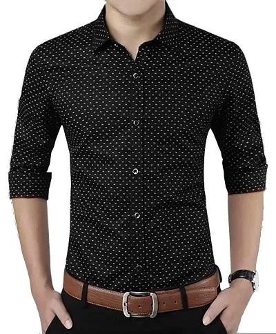 Smart Cotton Printed Regular Fit Casual Shirts For Men
