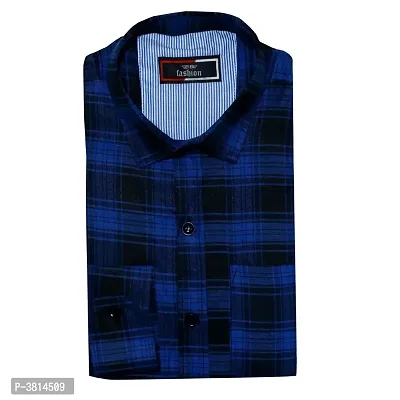 Multicoloured Cotton Checked Casual Shirts For Men-thumb0
