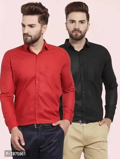 Combo of 2 Casual Shirts for Men-thumb0