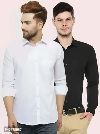 Combo of 2 Casual [ Shirts for Men-thumb0
