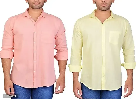 Combo of 2 Casual Shirts for Men-thumb0