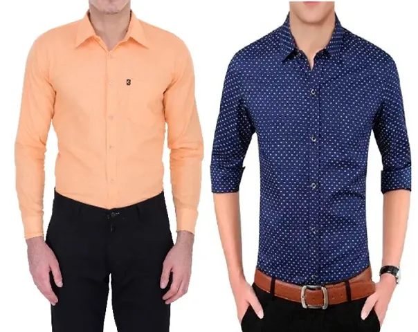 Pack Of 2 Full Sleeves Men Shirts