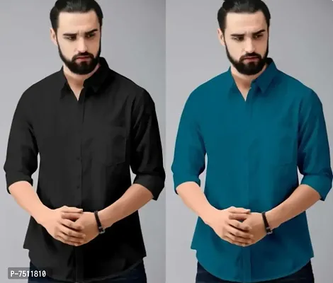 Casual Shirts for Men Combo of 2-thumb0