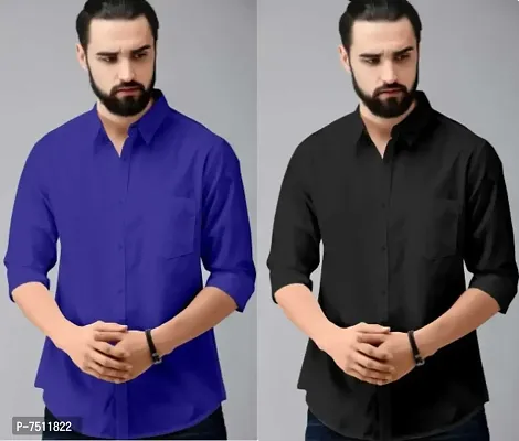 Casual Shirts for Men Combo of 2-thumb0