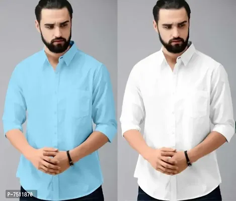 Casual Shirts for Men Combo of 2-thumb0