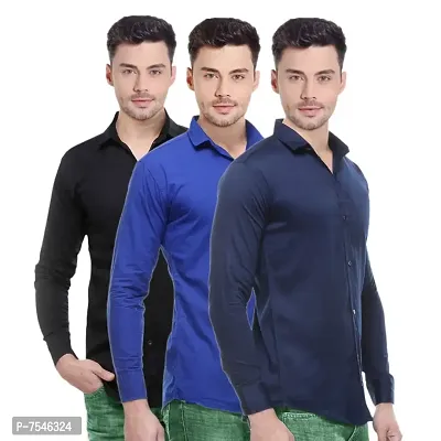 Fancy Men Shirts Pack Of 3-thumb0