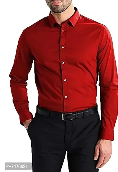 Multicoloured Cotton Solid Formal Shirts For Men-thumb4