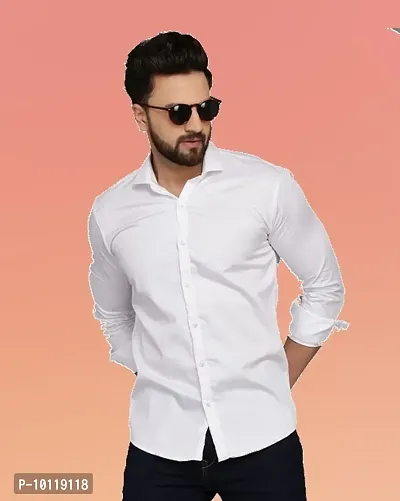 Classic Cotton Solid Casual Shirts for Men-thumb0