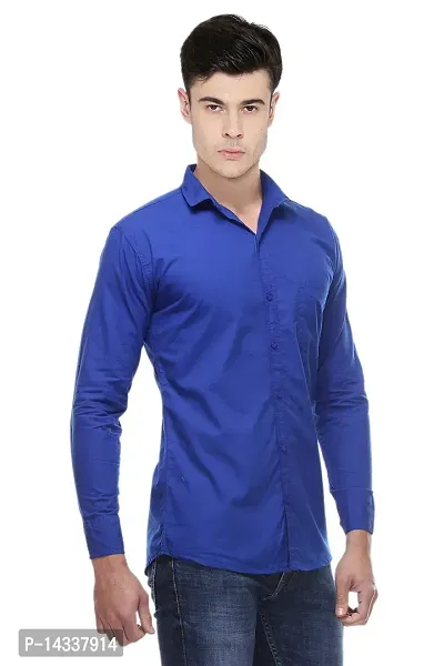 Multicoloured Cotton Solid Casual Shirts For Men-thumb4