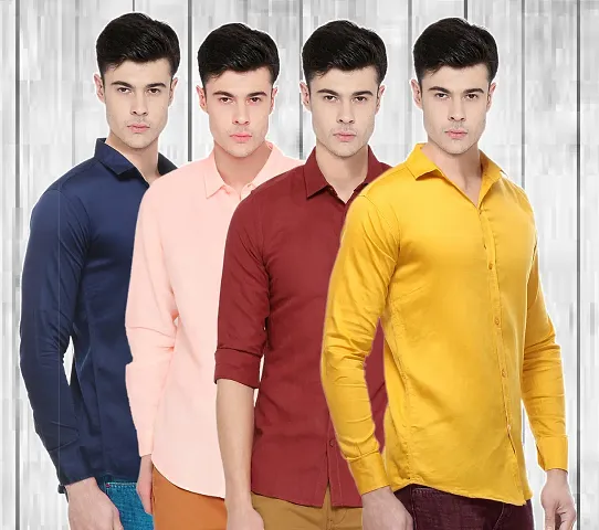 Cotton Regular Fit Shirts Combo