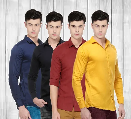 Cotton Regular Fit Shirts Combo