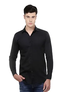 Multicoloured Cotton Solid Casual Shirts For Men-thumb2