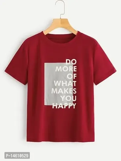 Maroon T-Shirt For Men-thumb0