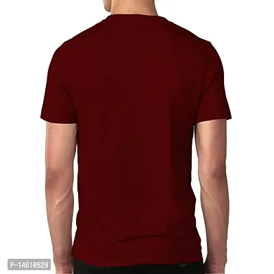 Maroon T-Shirt For Men-thumb2