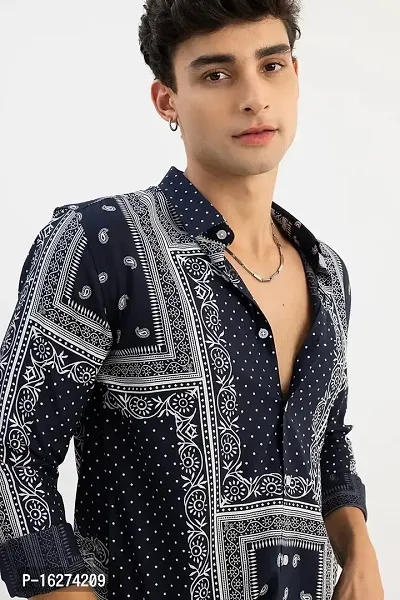 Classy Look Printed  Shirts for Men-thumb3