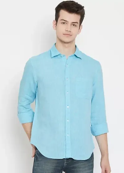 Stylish Solid Long Sleeves Casual Shirt For Men