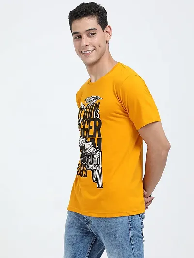 Trendy Graphics Print Round Neck T-shirts For Men
