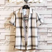 Half Sleeved Check Shirt for Men-thumb3