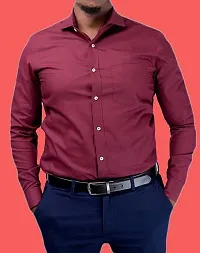 Stylish Cotton Solid Formal Shirts for Men-thumb1