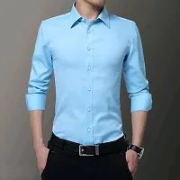 Stylish Cotton Solid Formal Shirts for Men-thumb1