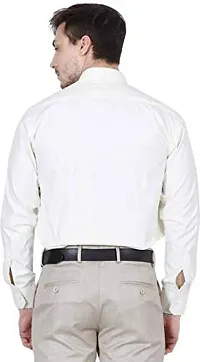 Classic White Cotton Formal Shirts for Men-thumb1