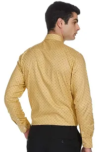 Classic Beige Cotton Long Sleeves Shirt For Men-thumb1