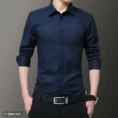 Stylish Cotton Solid Formal Shirts for Men-thumb0