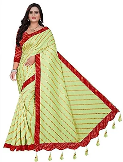 New In Art Silk Saree with Blouse piece 