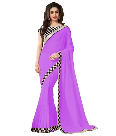 Designer Georgette Saree with Blouse piece