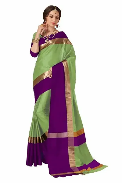 Must Have Cotton Silk Saree with Blouse piece 