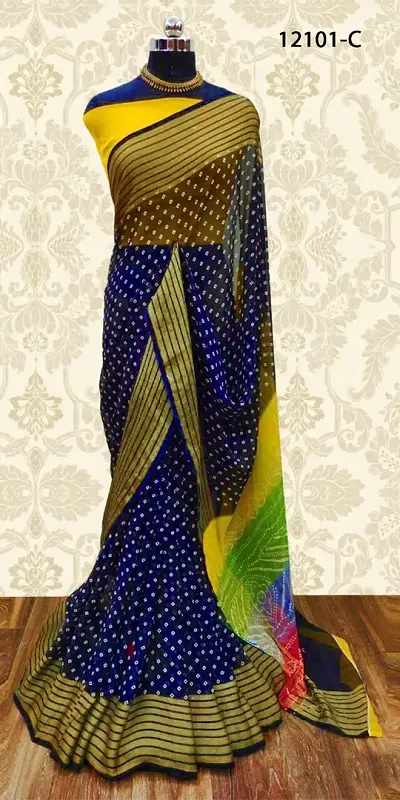 Alluring Chiffon Saree with Blouse piece