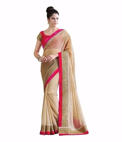 Attractive Georgette Saree with Blouse piece 