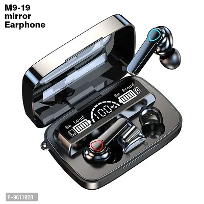 M19 TWS Bluetooth V5.1 Earbuds Active Noise Cancelling with LED Display Portable Wireless Touch Control Earbuds TWS Earphone IPX5 Waterproof Headset with Torch fro Gaming Workout Streaming-thumb0
