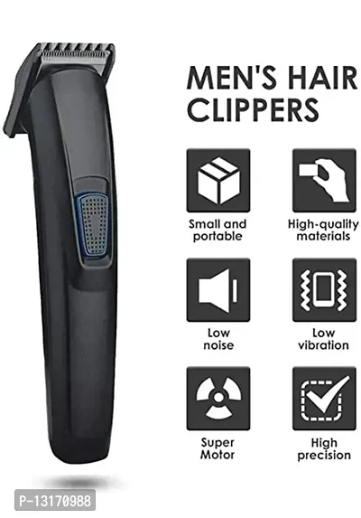 HTC. AT-522 Rechargeable Hair Clipper and Trimmer for Men Beard and Hair Cut (Black)
